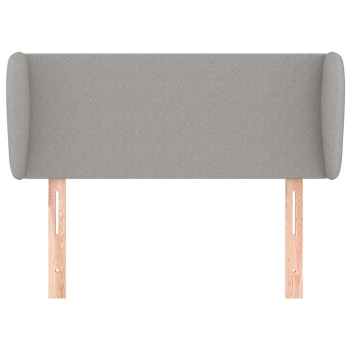 Tăblie de pat cu aripioare gri deschis 83x23x78/88 cm textil - WALTI WALTI