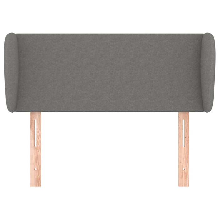 Tăblie de pat cu aripioare gri închis 83x23x78/88 cm textil - WALTI WALTI