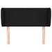Tăblie de pat cu aripioare negru 83x23x78/88 cm material textil - WALTI WALTI