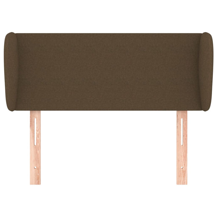 Tăblie de pat cu aripioare maro închis 83x23x78/88 cm textil WALTI