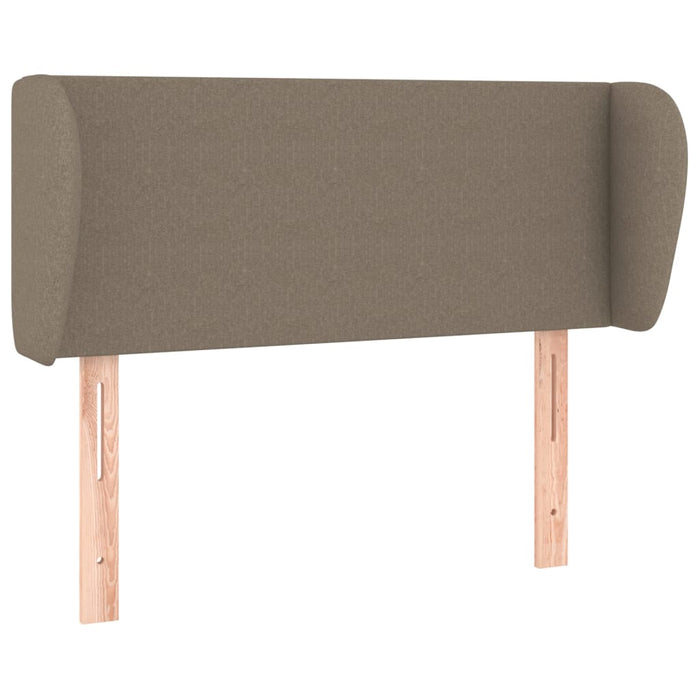 Tăblie de pat cu aripioare gri taupe 83x23x78/88 cm textil WALTI