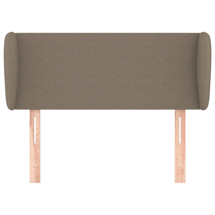 Tăblie de pat cu aripioare gri taupe 83x23x78/88 cm textil WALTI