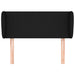 Tăblie de pat cu aripioare negru 93x23x78/88 cm textil - WALTI WALTI