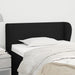 Tăblie de pat cu aripioare negru 93x23x78/88 cm textil - WALTI WALTI