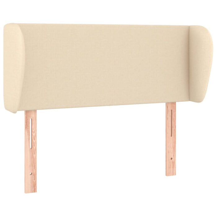 Tăblie de pat cu aripioare crem 93x23x78/88 cm textil - WALTI WALTI
