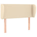 Tăblie de pat cu aripioare crem 93x23x78/88 cm textil - WALTI WALTI