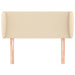 Tăblie de pat cu aripioare crem 93x23x78/88 cm textil - WALTI WALTI