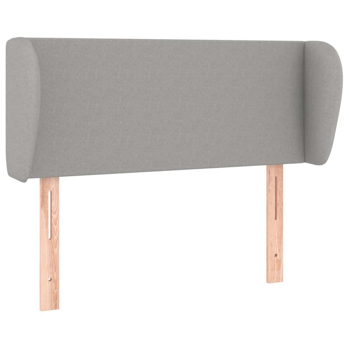 Tăblie de pat cu aripioare gri deschis 103x23x78/88 cm textil - WALTI WALTI