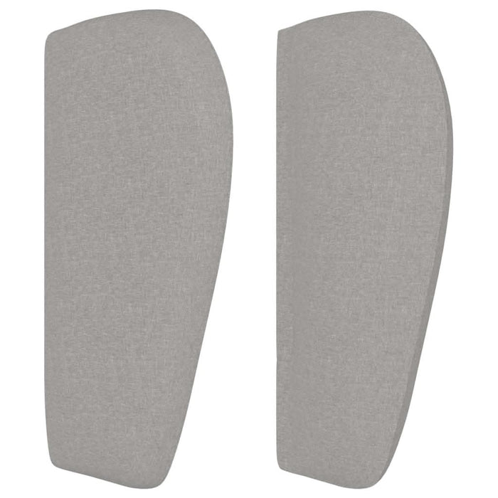 Tăblie de pat cu aripioare gri deschis 103x23x78/88 cm textil - WALTI WALTI