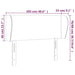 Tăblie de pat cu aripioare gri deschis 103x23x78/88 cm textil - WALTI WALTI