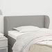 Tăblie de pat cu aripioare gri deschis 103x23x78/88 cm textil - WALTI WALTI