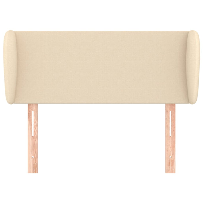 Tăblie de pat cu aripioare crem 103x23x78/88 cm textil WALTI
