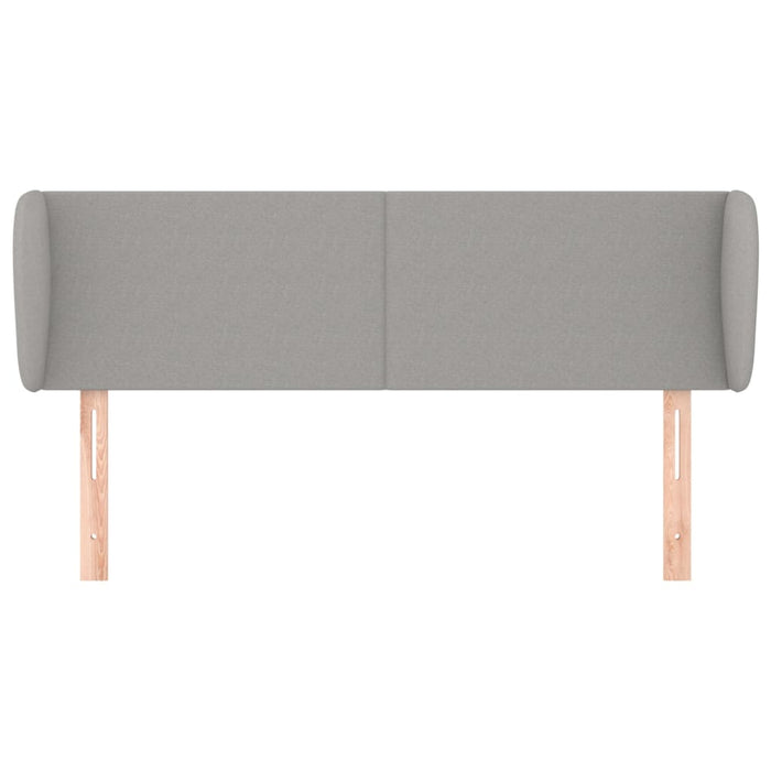 Tăblie de pat cu aripioare gri deschis 147x23x78/88 cm textil - WALTI WALTI