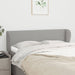 Tăblie de pat cu aripioare gri deschis 147x23x78/88 cm textil - WALTI WALTI