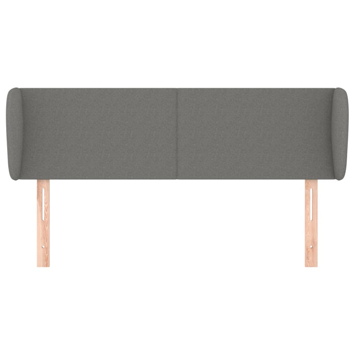 Tăblie de pat cu aripioare gri închis 147x23x78/88 cm textil - WALTI WALTI
