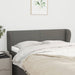 Tăblie de pat cu aripioare gri închis 147x23x78/88 cm textil - WALTI WALTI
