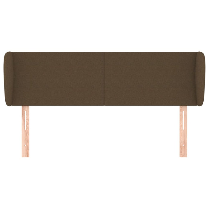 Tăblie de pat cu aripioare maro închis 147x23x78/88 cm textil - WALTI WALTI
