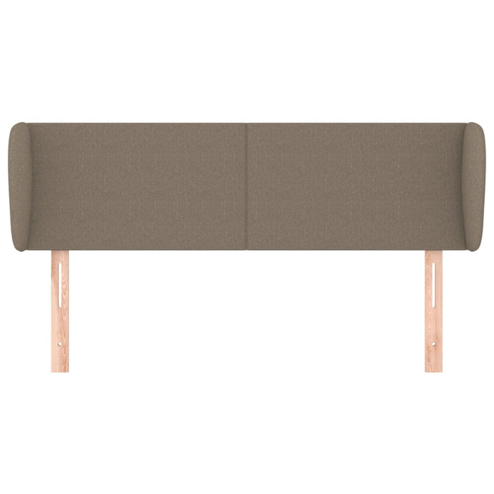 Tăblie de pat cu aripioare gri taupe 147x23x78/88 cm textil WALTI