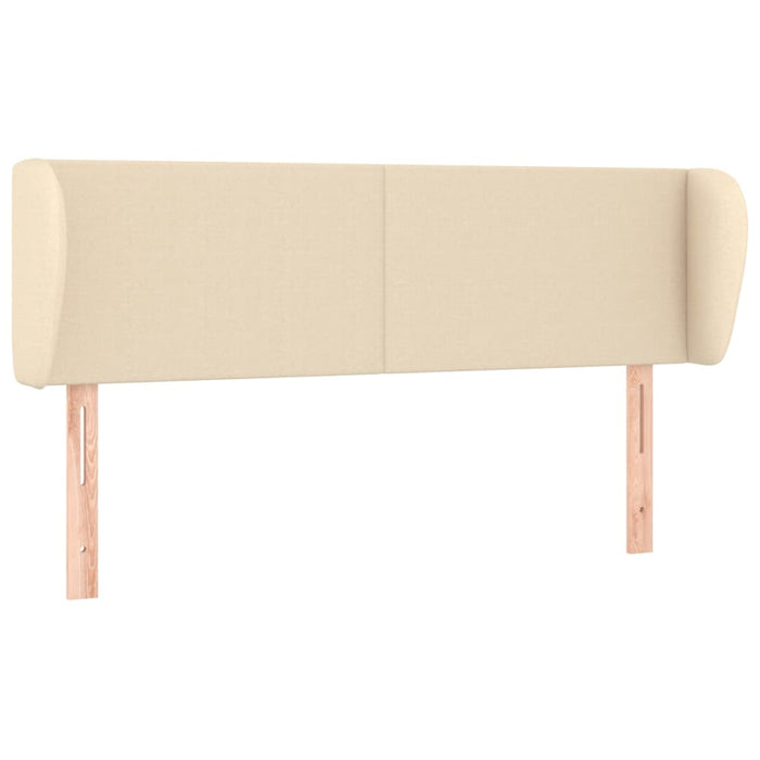 Tăblie de pat cu aripioare crem 147x23x78/88 cm material textil - WALTI WALTI