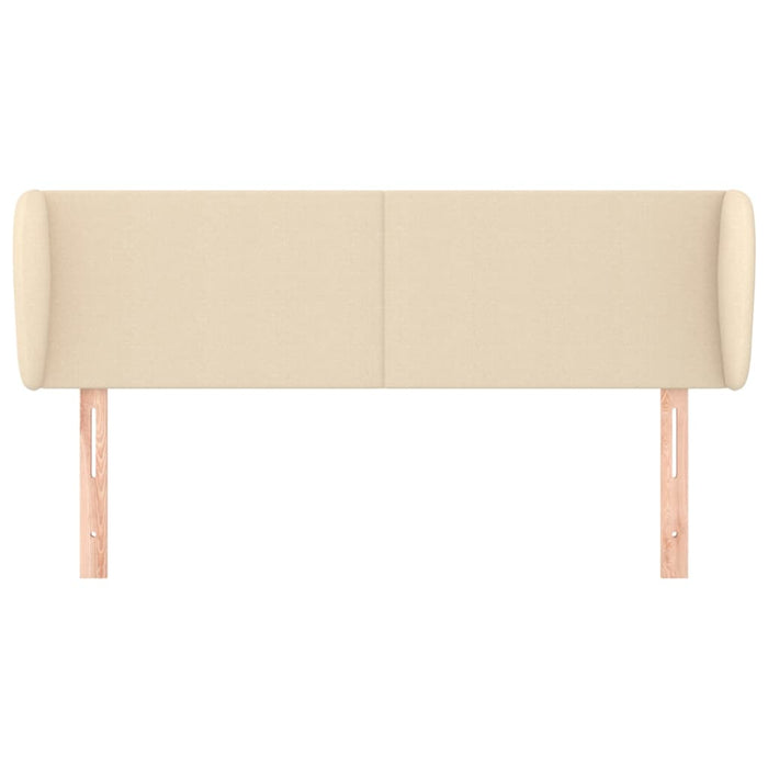 Tăblie de pat cu aripioare crem 147x23x78/88 cm material textil - WALTI WALTI