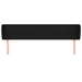 Tăblie de pat cu aripioare negru 163x23x78/88 cm textil - WALTI WALTI