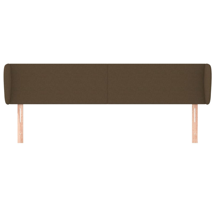 Tăblie de pat cu aripioare maro închis 163x23x78/88 cm textil - WALTI WALTI