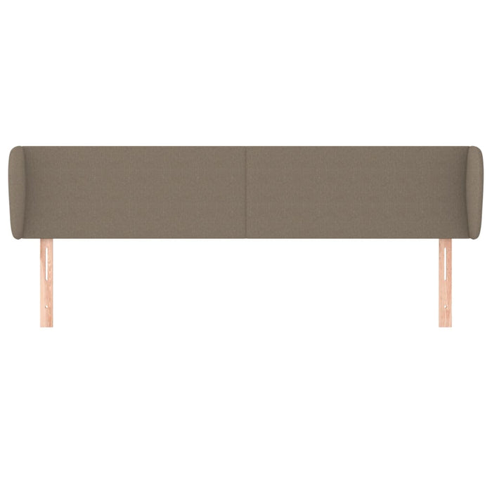 Tăblie de pat cu aripioare gri taupe 163x23x78/88 cm textil - WALTI WALTI