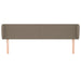 Tăblie de pat cu aripioare gri taupe 163x23x78/88 cm textil - WALTI WALTI