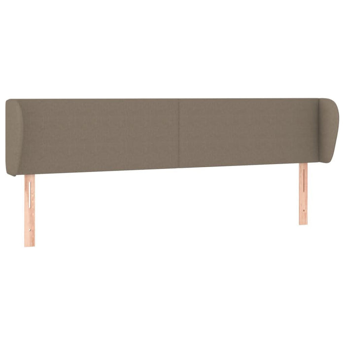 Tăblie de pat cu aripioare gri taupe 183x23x78/88 cm textil - WALTI WALTI