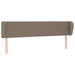 Tăblie de pat cu aripioare gri taupe 183x23x78/88 cm textil - WALTI WALTI