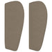 Tăblie de pat cu aripioare gri taupe 183x23x78/88 cm textil - WALTI WALTI