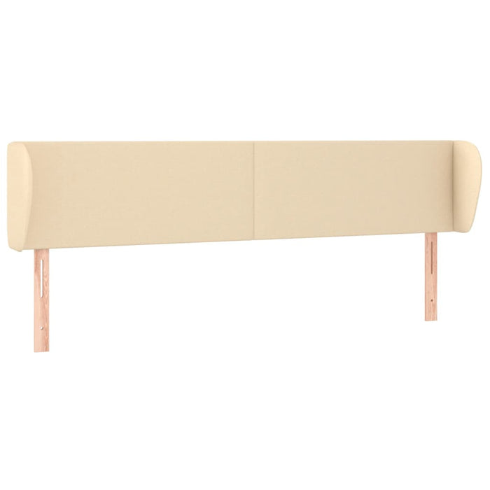 Tăblie de pat cu aripioare crem 183x23x78/88 cm material textil - WALTI WALTI