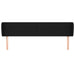 Tăblie de pat cu aripioare negru 203x23x78/88 cm textil - WALTI WALTI