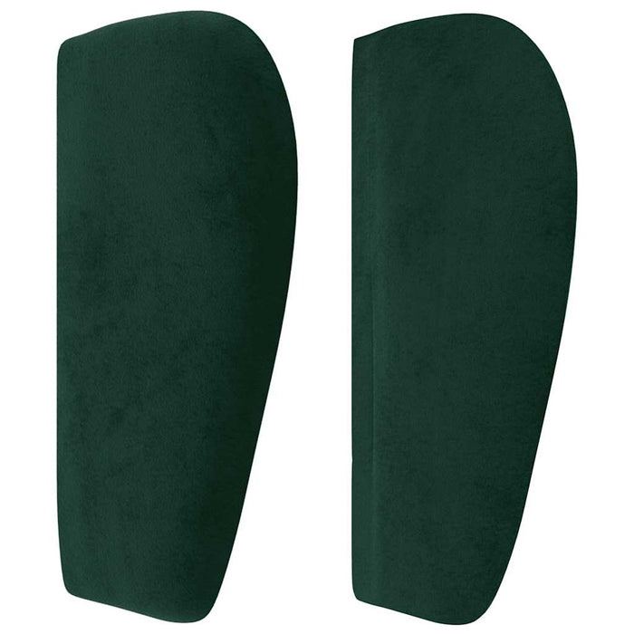 Tăblie de pat cu aripioare verde închis 83x23x78/88 cm catifea - WALTI WALTI