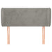 Tăblie de pat cu aripioare gri deschis 93x23x78/88 cm catifea - WALTI WALTI