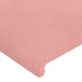 Tăblie de pat cu aripioare roz 93x23x78/88 cm catifea - WALTI WALTI