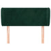 Tăblie de pat cu aripioare verde închis 103x23x78/88 cm catifea - WALTI WALTI