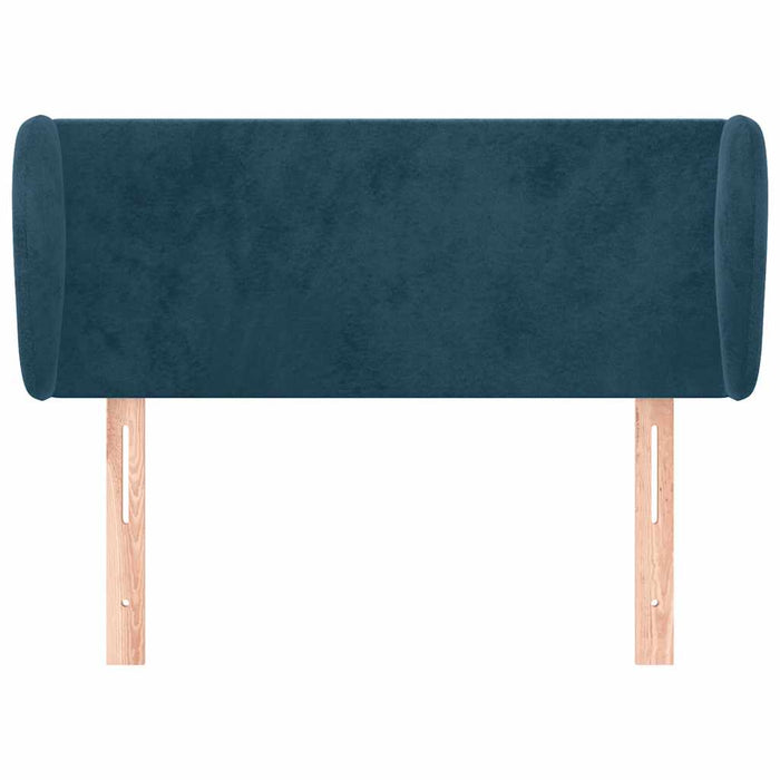 Tăblie pat cu aripioare albastru închis 103x23x78/88 cm catifea - WALTI WALTI