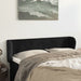 Tăblie de pat cu aripioare negru 147x23x78/88 cm catifea - WALTI WALTI