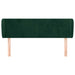 Tăblie de pat cu aripioare verde închis 147x23x78/88 cm catifea - WALTI WALTI