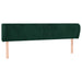 Tăblie de pat cu aripioare verde închis 183x23x78/88 cm catifea - WALTI WALTI