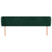 Tăblie de pat cu aripioare verde închis 183x23x78/88 cm catifea - WALTI WALTI
