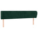Tăblie de pat cu aripioare verde închis 203x23x78/88 cm catifea - WALTI WALTI