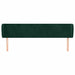 Tăblie de pat cu aripioare verde închis 203x23x78/88 cm catifea - WALTI WALTI