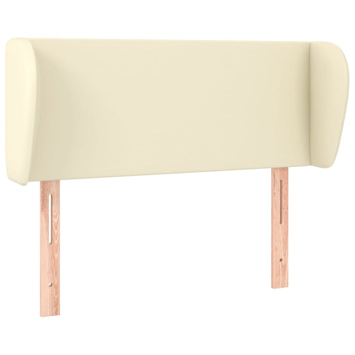 Tăblie de pat cu aripioare crem 83x23x78/88 cm piele ecologică - WALTI WALTI
