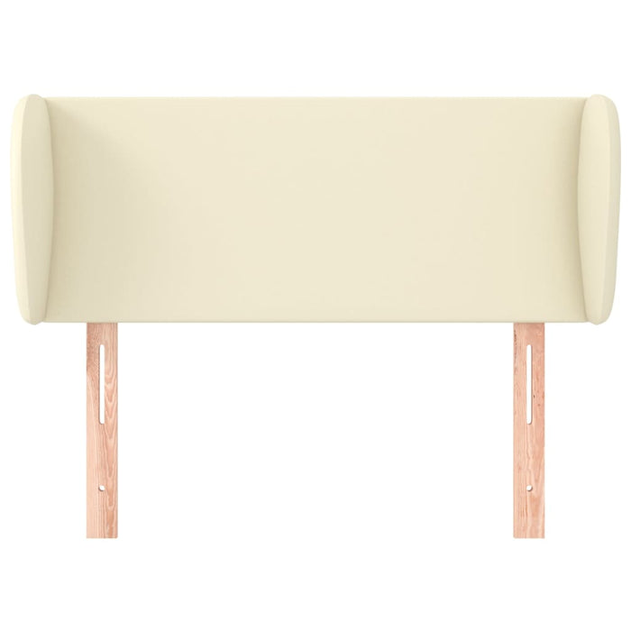 Tăblie de pat cu aripioare crem 83x23x78/88 cm piele ecologică - WALTI WALTI