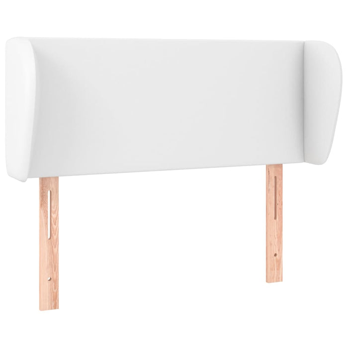 Tăblie de pat cu aripioare alb 93x23x78/88 cm piele ecologică WALTI
