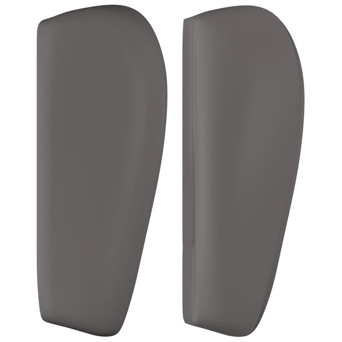 Tăblie de pat cu aripioare gri 93x23x78/88 cm piele ecologică WALTI