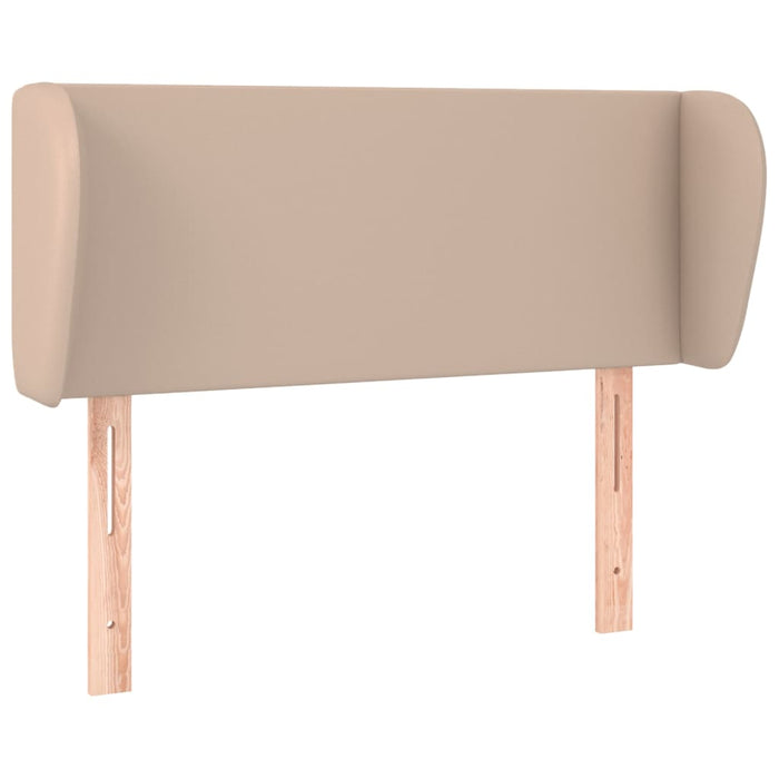Tăblie pat cu aripioare cappuccino 93x23x78/88 cm piele eco WALTI