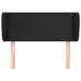 Tăblie de pat cu aripioare negru 103x23x78/88cm piele ecologică - WALTI WALTI